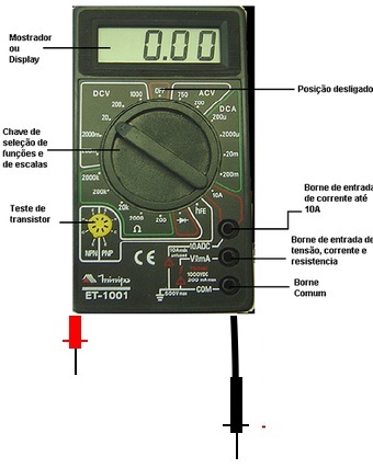 Como Medir pilha e bateria com Multímetro. 